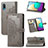 Leather Case Stands Fashionable Pattern Flip Cover Holder S01D for Samsung Galaxy M02