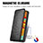 Leather Case Stands Fashionable Pattern Flip Cover Holder S01D for Samsung Galaxy M32 4G