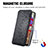 Leather Case Stands Fashionable Pattern Flip Cover Holder S01D for Samsung Galaxy M32 5G