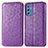 Leather Case Stands Fashionable Pattern Flip Cover Holder S01D for Samsung Galaxy M52 5G