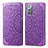 Leather Case Stands Fashionable Pattern Flip Cover Holder S01D for Samsung Galaxy Note 20 5G