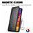 Leather Case Stands Fashionable Pattern Flip Cover Holder S01D for Samsung Galaxy Quantum2 5G