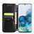 Leather Case Stands Fashionable Pattern Flip Cover Holder S01D for Samsung Galaxy S20 5G
