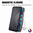 Leather Case Stands Fashionable Pattern Flip Cover Holder S01D for Samsung Galaxy S20 FE (2022) 5G