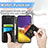 Leather Case Stands Fashionable Pattern Flip Cover Holder S01D for Samsung Galaxy S23 FE 5G