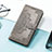 Leather Case Stands Fashionable Pattern Flip Cover Holder S01D for Samsung Galaxy XCover 6 Pro 5G