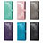 Leather Case Stands Fashionable Pattern Flip Cover Holder S01D for Samsung Galaxy XCover 6 Pro 5G