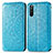 Leather Case Stands Fashionable Pattern Flip Cover Holder S01D for Sony Xperia 10 III Lite Blue