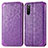 Leather Case Stands Fashionable Pattern Flip Cover Holder S01D for Sony Xperia 10 III Lite Purple