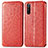 Leather Case Stands Fashionable Pattern Flip Cover Holder S01D for Sony Xperia 10 III Lite Red