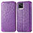 Leather Case Stands Fashionable Pattern Flip Cover Holder S01D for Vivo V20 (2021)