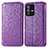 Leather Case Stands Fashionable Pattern Flip Cover Holder S01D for Vivo V23 Pro 5G