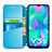 Leather Case Stands Fashionable Pattern Flip Cover Holder S01D for Vivo Y3s (2021)