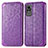 Leather Case Stands Fashionable Pattern Flip Cover Holder S01D for Xiaomi Civi 1S 5G Purple