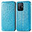 Leather Case Stands Fashionable Pattern Flip Cover Holder S01D for Xiaomi Mi 11T 5G Blue