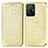 Leather Case Stands Fashionable Pattern Flip Cover Holder S01D for Xiaomi Mi 11T 5G Gold