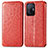 Leather Case Stands Fashionable Pattern Flip Cover Holder S01D for Xiaomi Mi 11T 5G Red