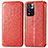 Leather Case Stands Fashionable Pattern Flip Cover Holder S01D for Xiaomi Poco X4 NFC Red