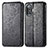 Leather Case Stands Fashionable Pattern Flip Cover Holder S01D for Xiaomi Redmi K50 Gaming 5G Black