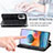 Leather Case Stands Fashionable Pattern Flip Cover Holder S01D for Xiaomi Redmi Note 10 Pro 4G