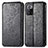 Leather Case Stands Fashionable Pattern Flip Cover Holder S01D for Xiaomi Redmi Note 10 Pro 5G Black