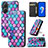 Leather Case Stands Fashionable Pattern Flip Cover Holder S02D for Asus Zenfone 9