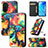 Leather Case Stands Fashionable Pattern Flip Cover Holder S02D for Huawei Enjoy 50