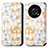 Leather Case Stands Fashionable Pattern Flip Cover Holder S02D for Huawei Enjoy 50 Pro