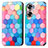 Leather Case Stands Fashionable Pattern Flip Cover Holder S02D for Huawei Honor 60 5G Colorful