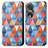 Leather Case Stands Fashionable Pattern Flip Cover Holder S02D for Huawei Honor 80 Pro Flat 5G