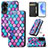 Leather Case Stands Fashionable Pattern Flip Cover Holder S02D for Huawei Honor 90 Lite 5G