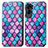 Leather Case Stands Fashionable Pattern Flip Cover Holder S02D for Huawei Honor 90 Lite 5G Purple