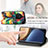 Leather Case Stands Fashionable Pattern Flip Cover Holder S02D for Huawei Honor Magic3 5G