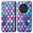 Leather Case Stands Fashionable Pattern Flip Cover Holder S02D for Huawei Honor Magic3 5G