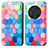 Leather Case Stands Fashionable Pattern Flip Cover Holder S02D for Huawei Honor Magic3 5G