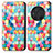 Leather Case Stands Fashionable Pattern Flip Cover Holder S02D for Huawei Honor Magic3 5G