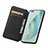 Leather Case Stands Fashionable Pattern Flip Cover Holder S02D for Huawei Honor Magic5 Pro 5G