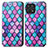 Leather Case Stands Fashionable Pattern Flip Cover Holder S02D for Huawei Honor X30i Purple