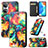 Leather Case Stands Fashionable Pattern Flip Cover Holder S02D for Huawei Honor X7