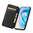 Leather Case Stands Fashionable Pattern Flip Cover Holder S02D for Huawei Honor X8a 4G