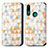 Leather Case Stands Fashionable Pattern Flip Cover Holder S02D for Huawei Y9 Prime (2019) White