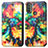 Leather Case Stands Fashionable Pattern Flip Cover Holder S02D for Motorola Moto E20 Colorful