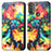 Leather Case Stands Fashionable Pattern Flip Cover Holder S02D for Motorola Moto E30 Colorful