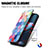 Leather Case Stands Fashionable Pattern Flip Cover Holder S02D for Motorola Moto Edge 30 Pro 5G