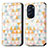 Leather Case Stands Fashionable Pattern Flip Cover Holder S02D for Motorola Moto Edge 30 Pro 5G