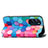 Leather Case Stands Fashionable Pattern Flip Cover Holder S02D for Motorola Moto Edge 30 Pro 5G