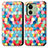 Leather Case Stands Fashionable Pattern Flip Cover Holder S02D for Motorola Moto Edge 40 5G