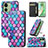 Leather Case Stands Fashionable Pattern Flip Cover Holder S02D for Motorola Moto Edge 40 5G