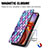 Leather Case Stands Fashionable Pattern Flip Cover Holder S02D for Motorola Moto Edge 40 Pro 5G