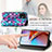 Leather Case Stands Fashionable Pattern Flip Cover Holder S02D for Motorola Moto Edge 40 Pro 5G